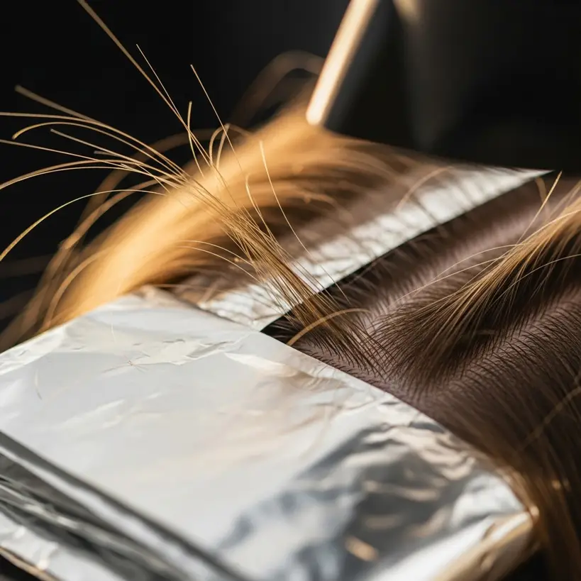 Comparativa visual entre técnica AirTouch y Balayage en cabello rubio
