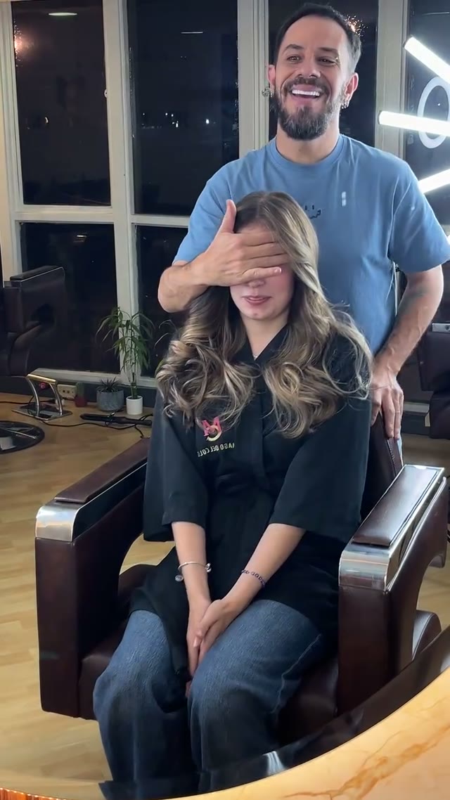 Healthy glossy hair after deep repair therapy